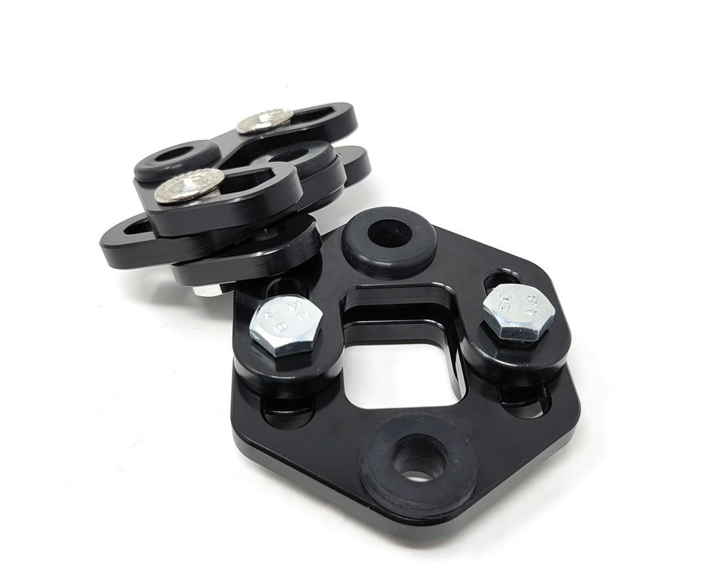 PRIDE Adjustable Exhaust Hangers available in Black and Red