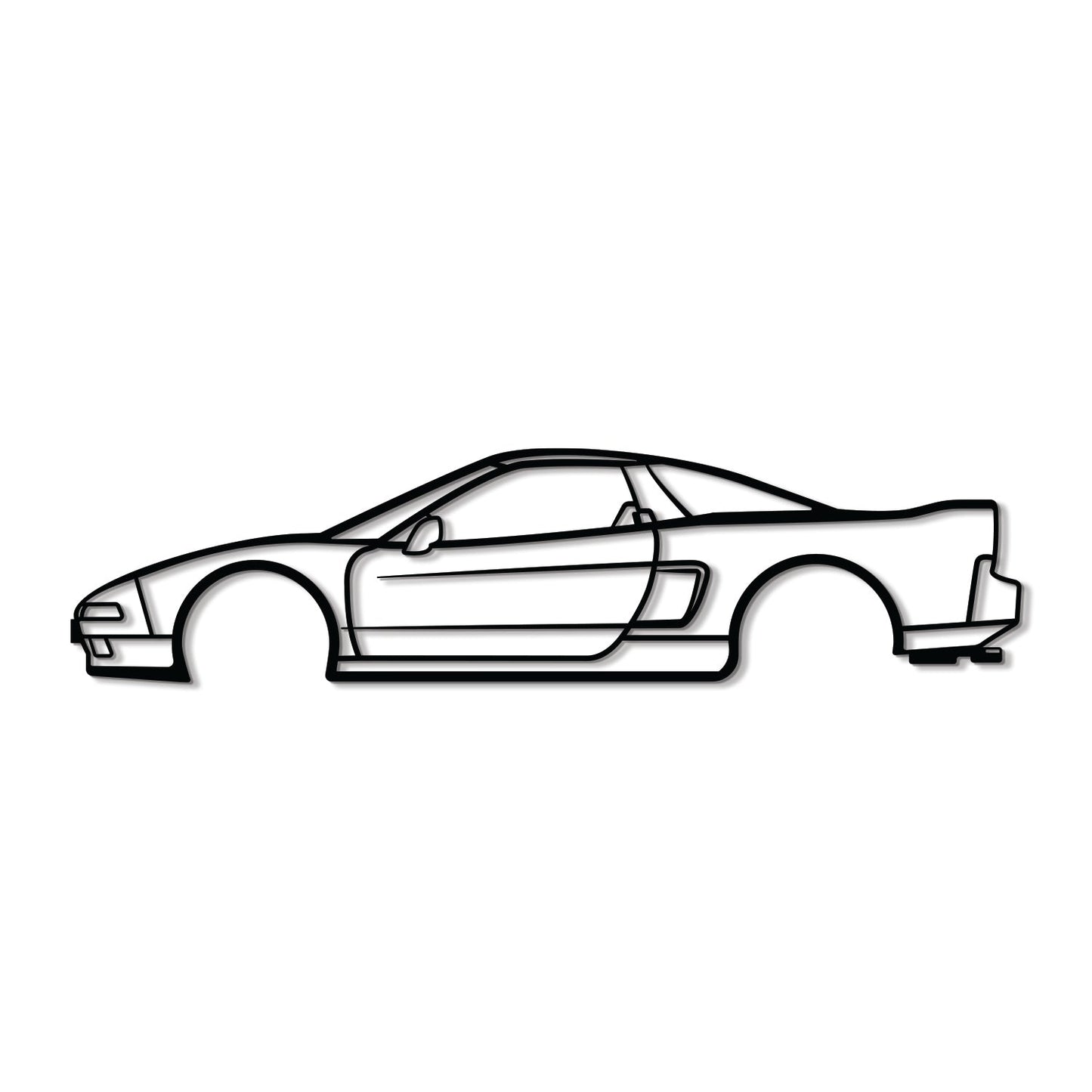 Wall Art - Car - NSX (91-01) - Metal - Side View
