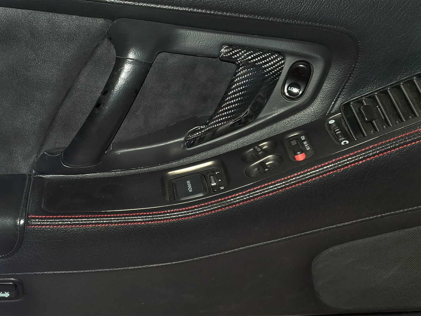 PRIDE Interior Door Handle Overlay - Carbon