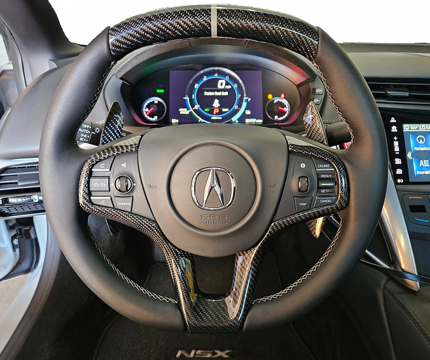 Steering Wheel Extended Shifter Paddles - NSX (17-22) - Carbon