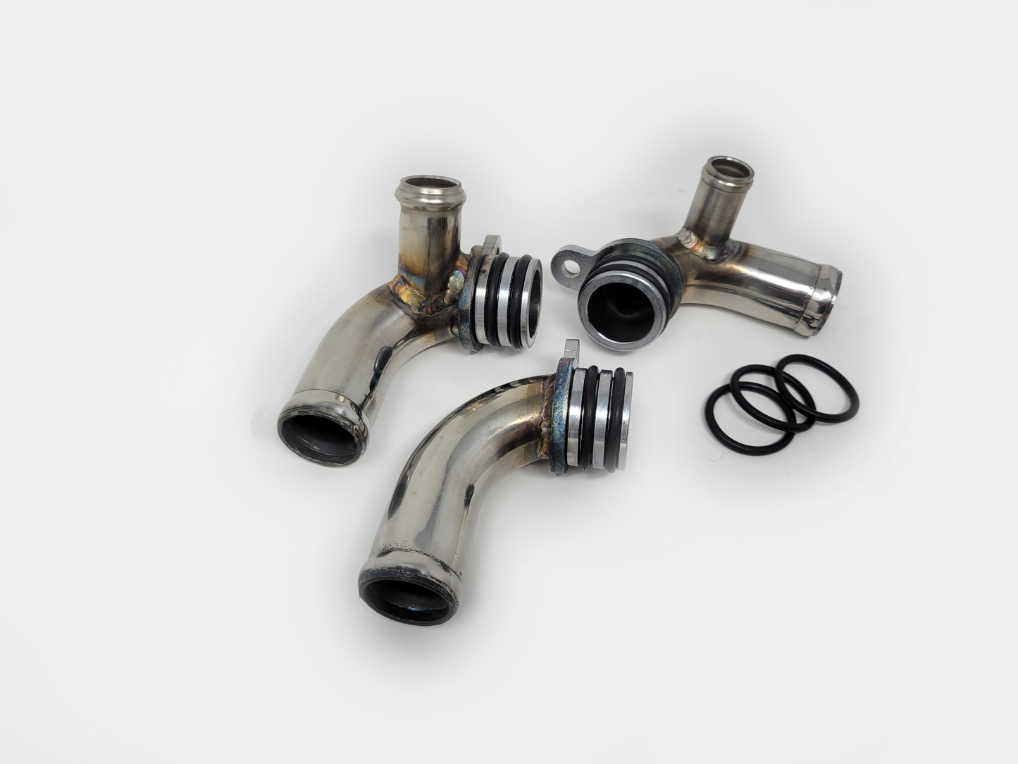 PRIDE Porsche 911 997/GT2/RS Turbo Coolant Elbow Pipes for Oil Exchanger