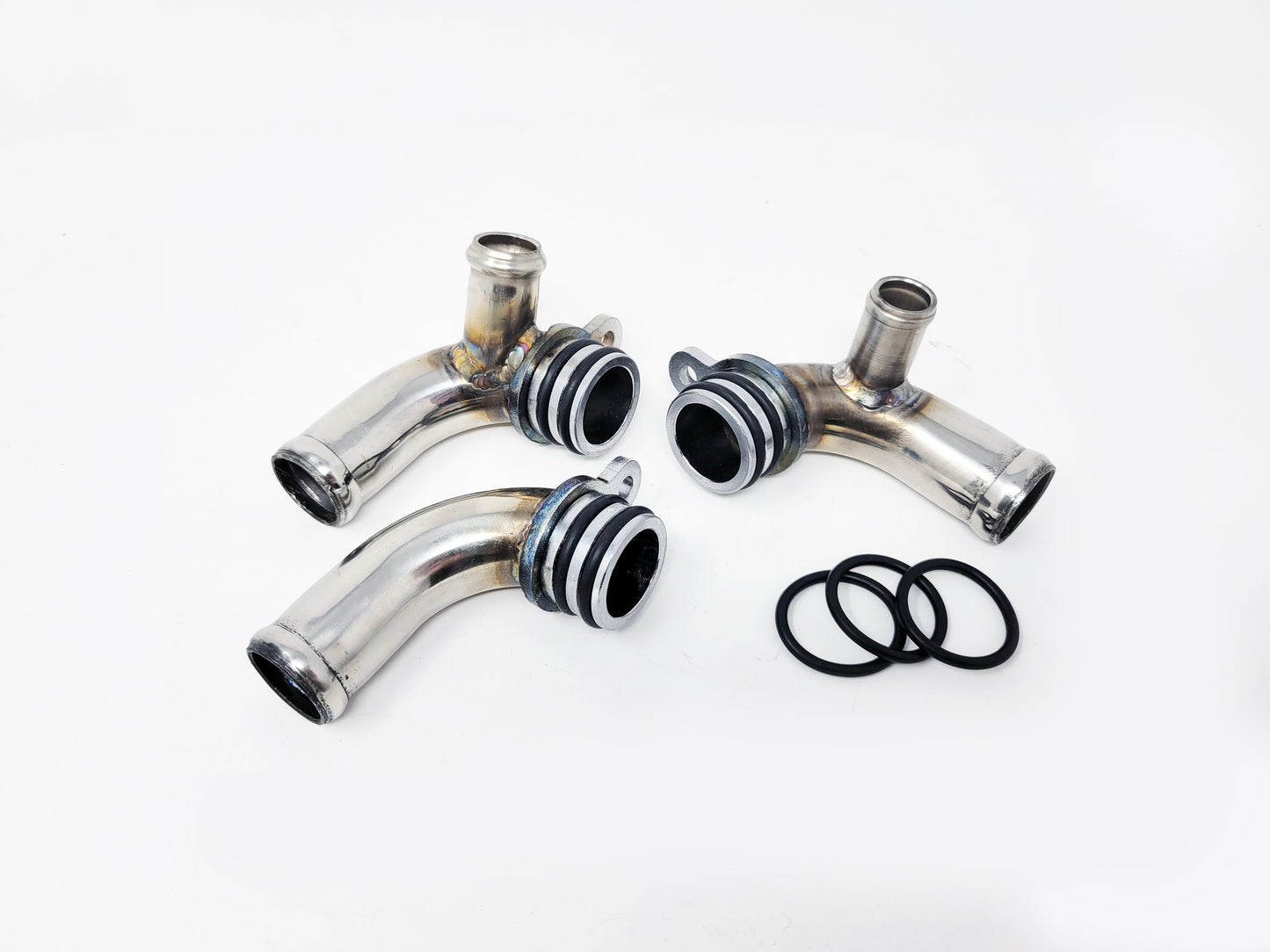 PRIDE Porsche 911 997/GT2/RS Turbo Coolant Elbow Pipes for Oil Exchanger