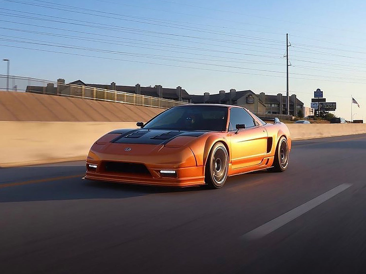 Bumper Front - NSX (91-01) - FRP - 02-05 OEM Style with Molded Lip