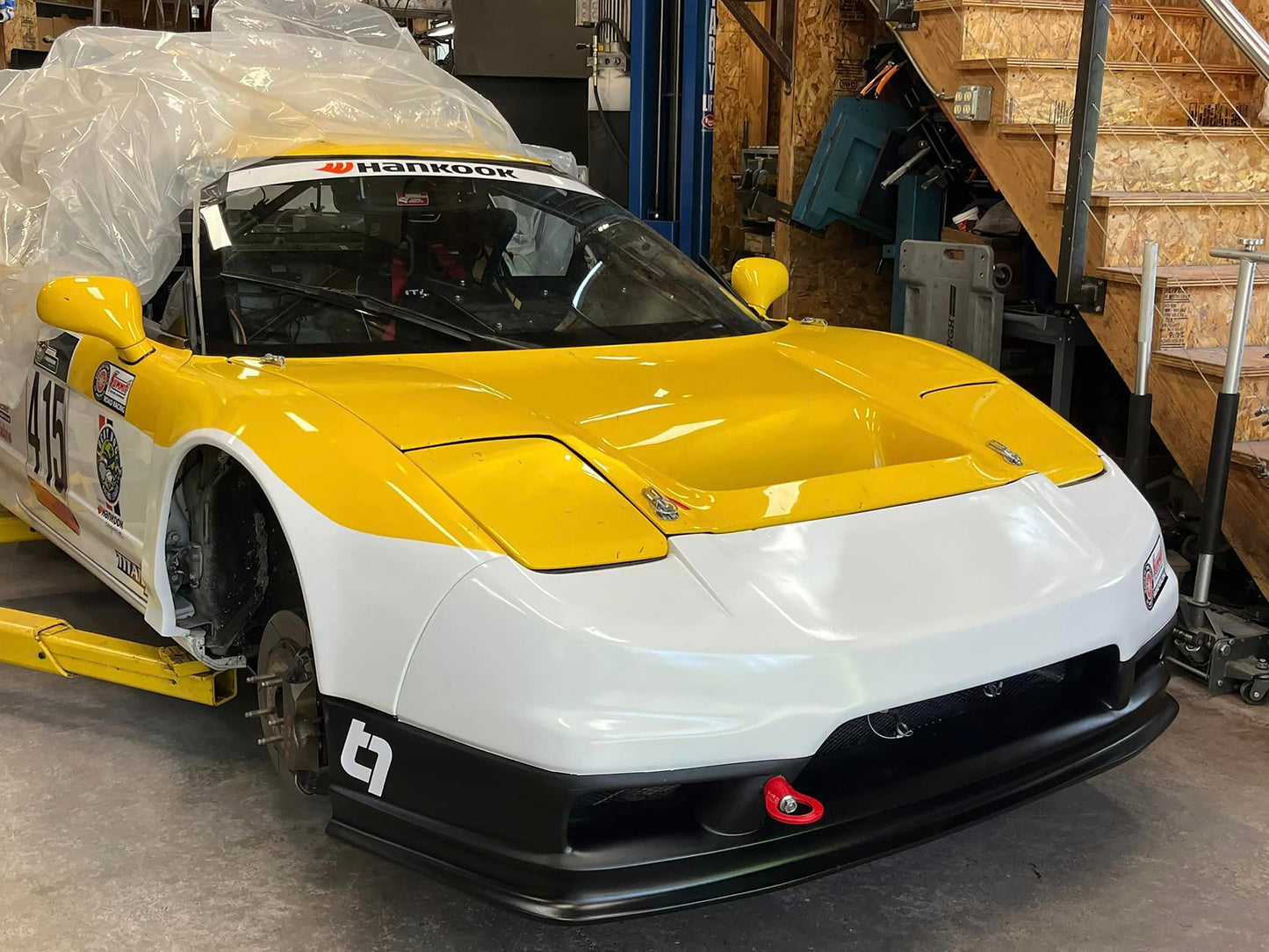 Bumper Front - NSX (91-01) - FRP - 02-05 OEM Style with Molded Lip