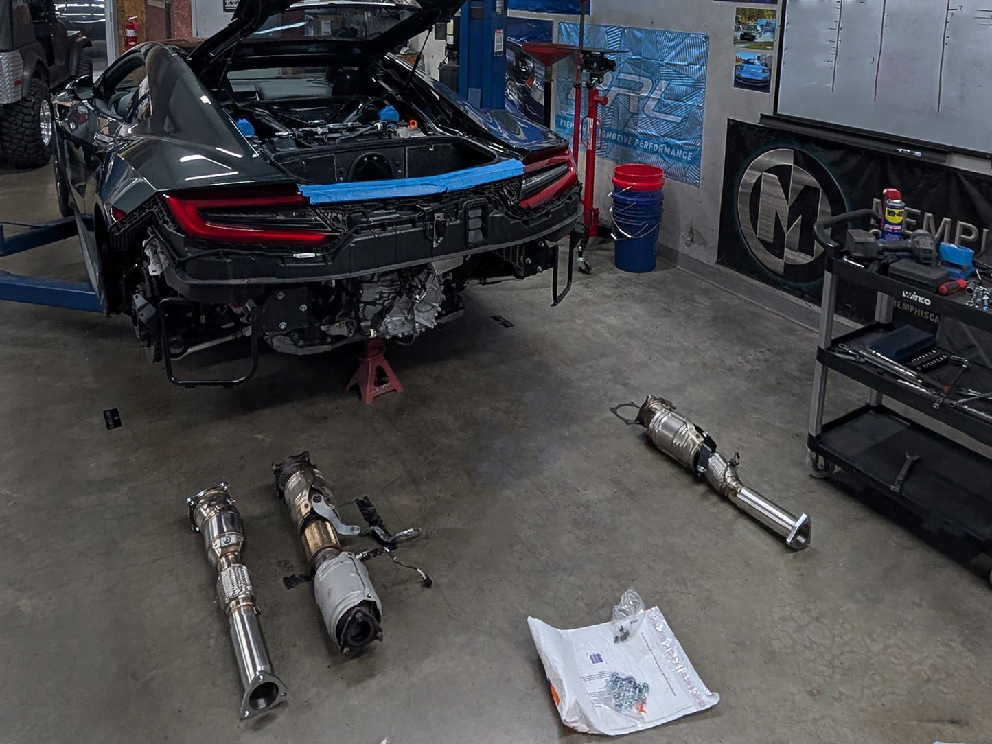 PRIDE NSX 2017-2022 Catted Downpipes