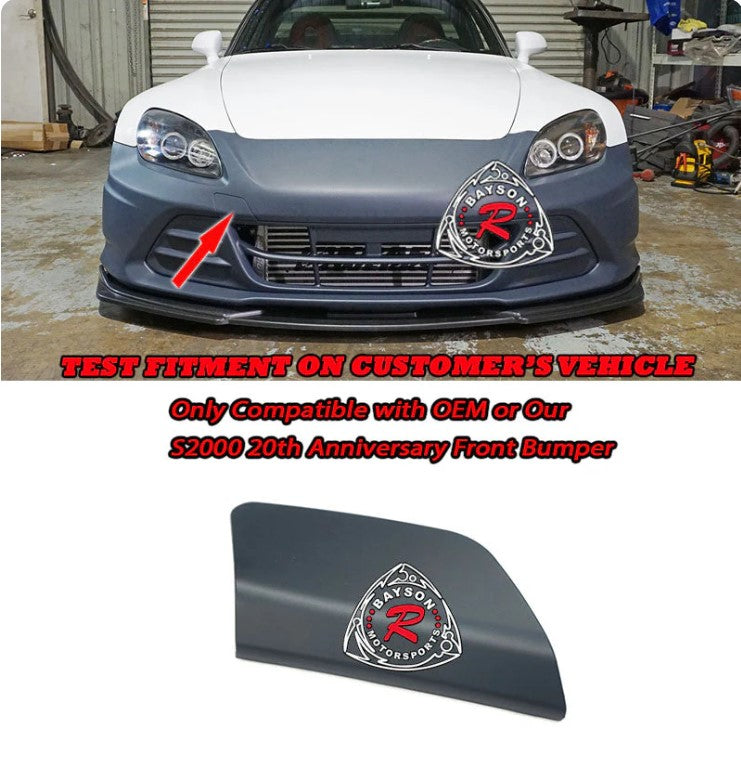 Bumper Front Tow Hook Cover - S2000 (00-09) - ABS - 20th Anniversary Style