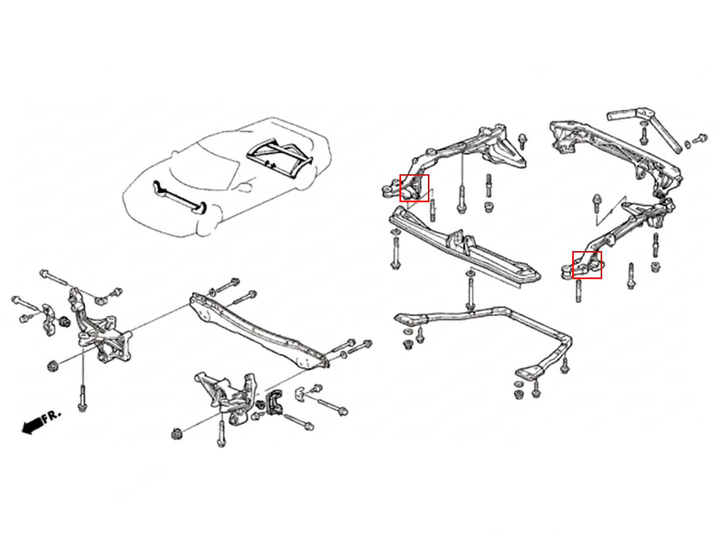 Bushings - NSX (91-05) - Lower Subframe - Rear Forward