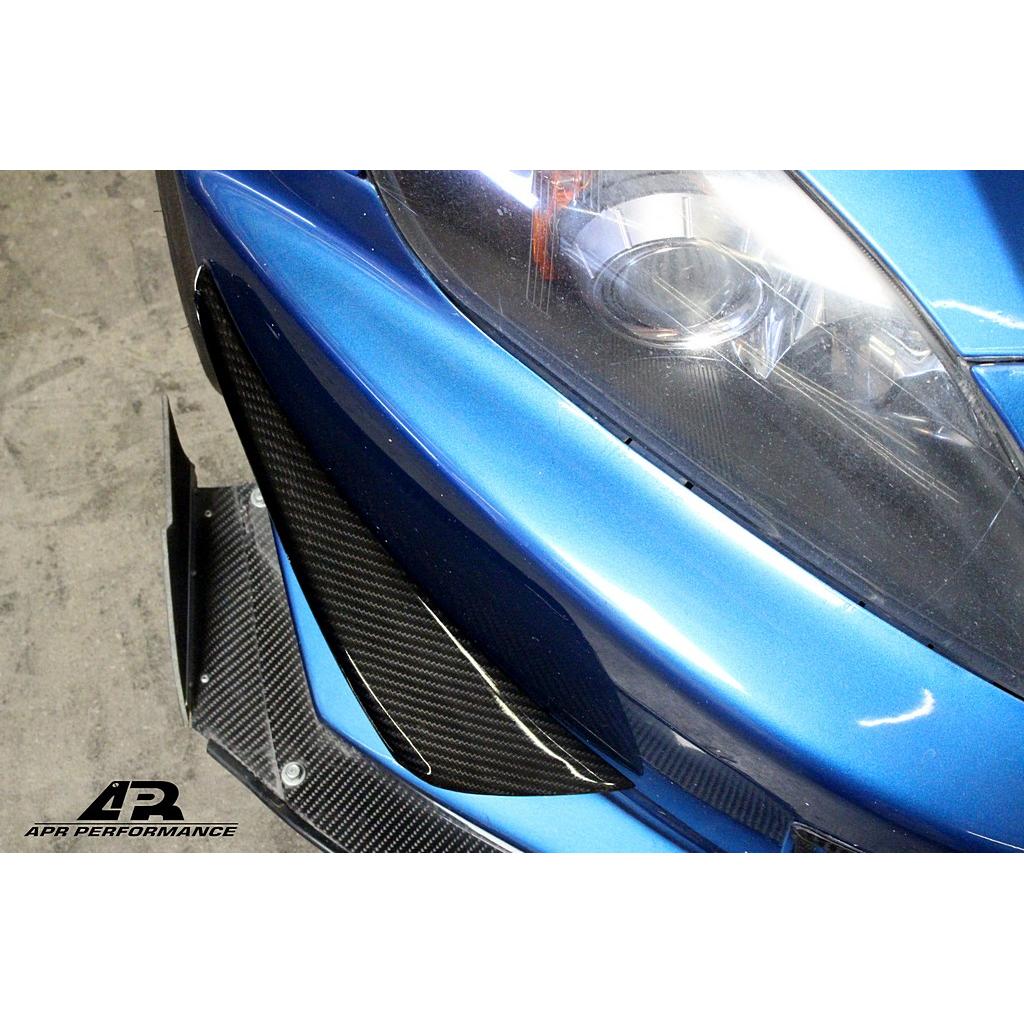 Bumper Front Canards - S2000 (04-09) - Carbon - For OEM Bumper