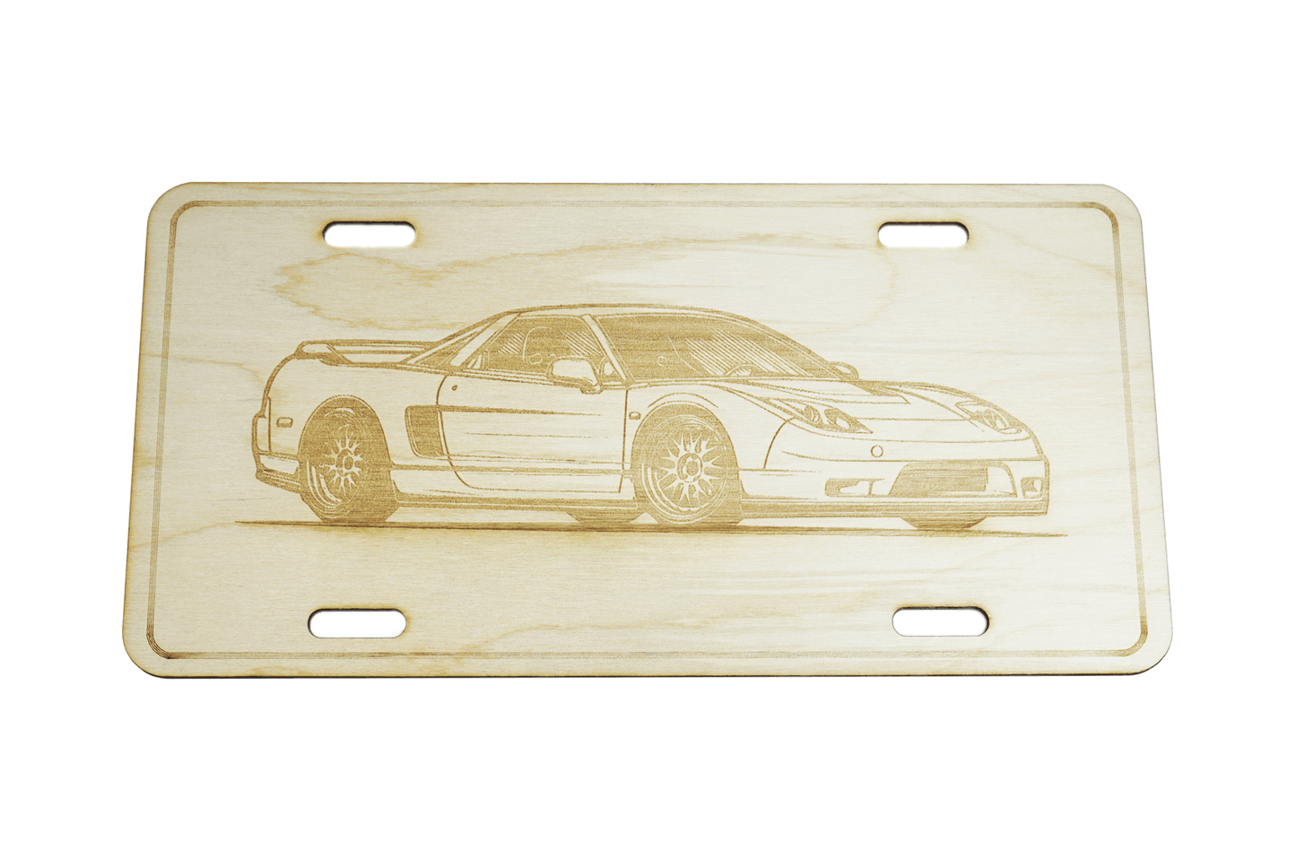 License Plate - NSX - Wood (Birch)