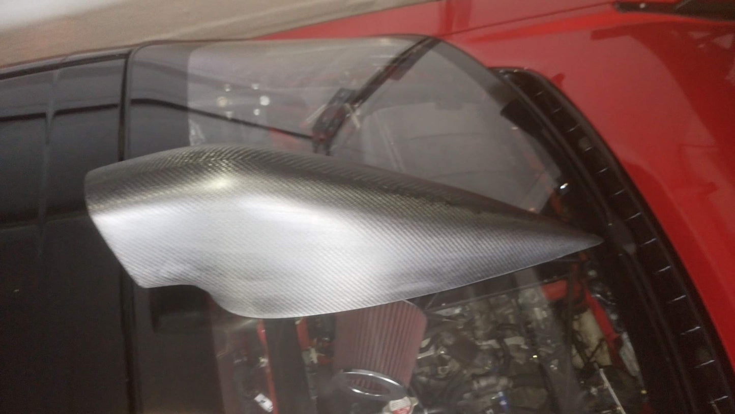 Rear Hatch Duct/Scoop - NSX (91-05) - NSX-R GT Style - Dry Carbon