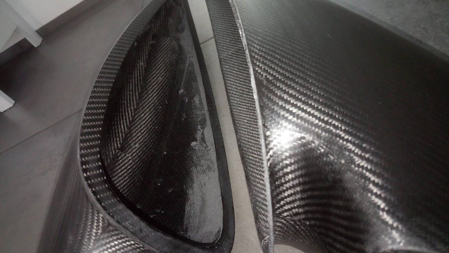 Rear Hatch Duct/Scoop - NSX (91-05) - NSX-R GT Style - Dry Carbon