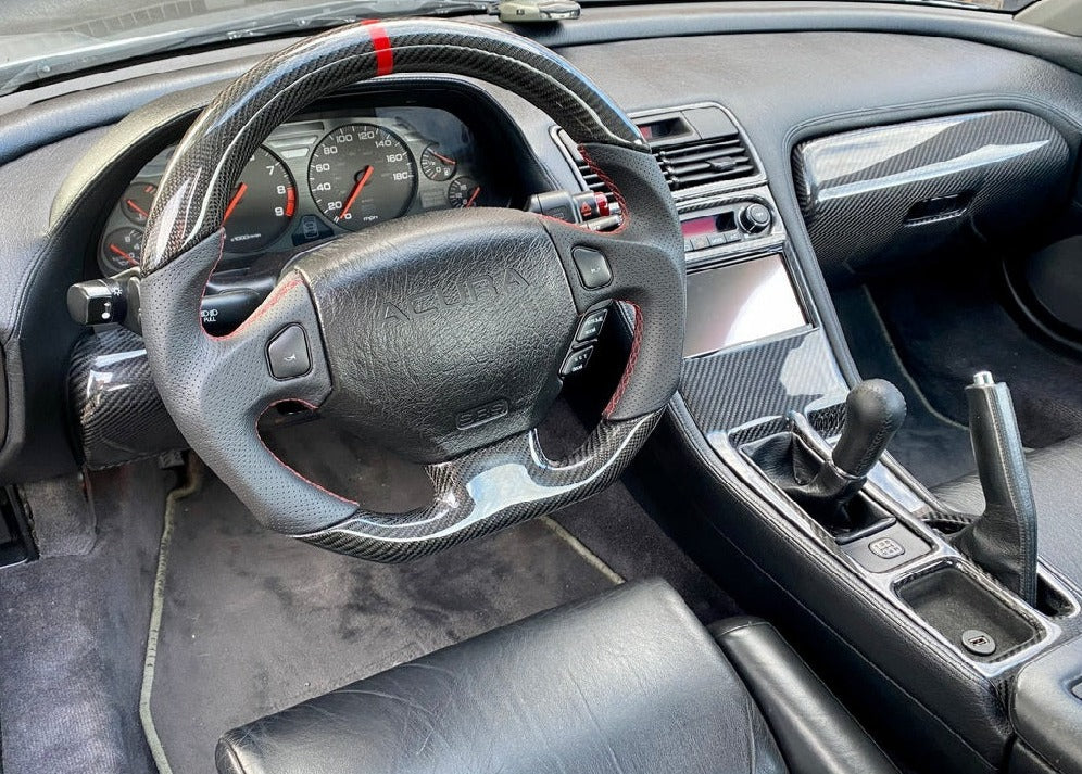 Center Console - NSX (91-05) - Double Din - Ashtray Delete - Carbon - LHD