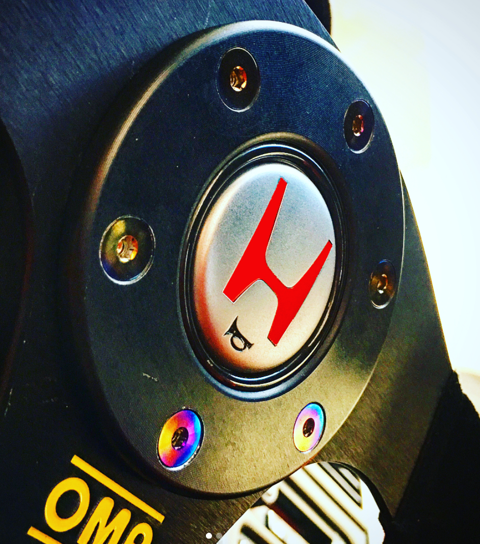 Steering Wheel Horn Ring Trim - NSX-R Style - Aluminum