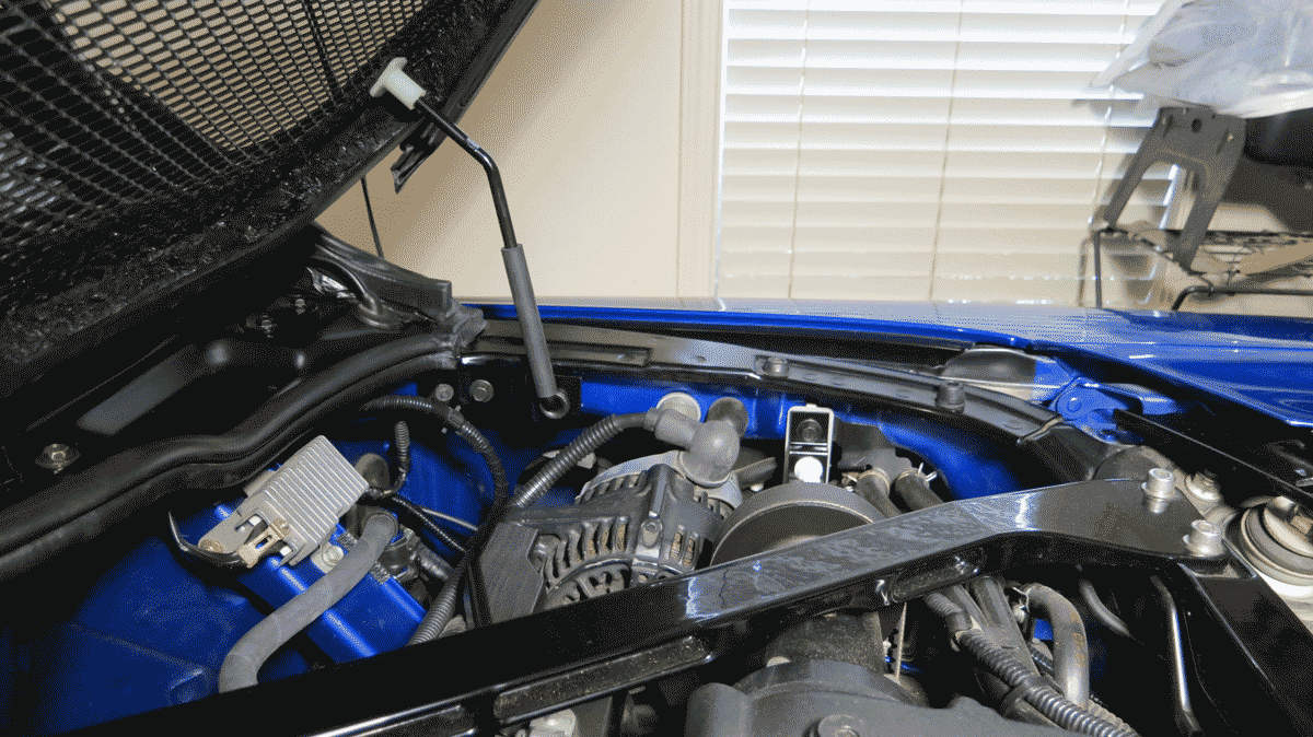 Engine Lid Prop Rod + No Drill Mount - NSX (91-05) - NSX-R style