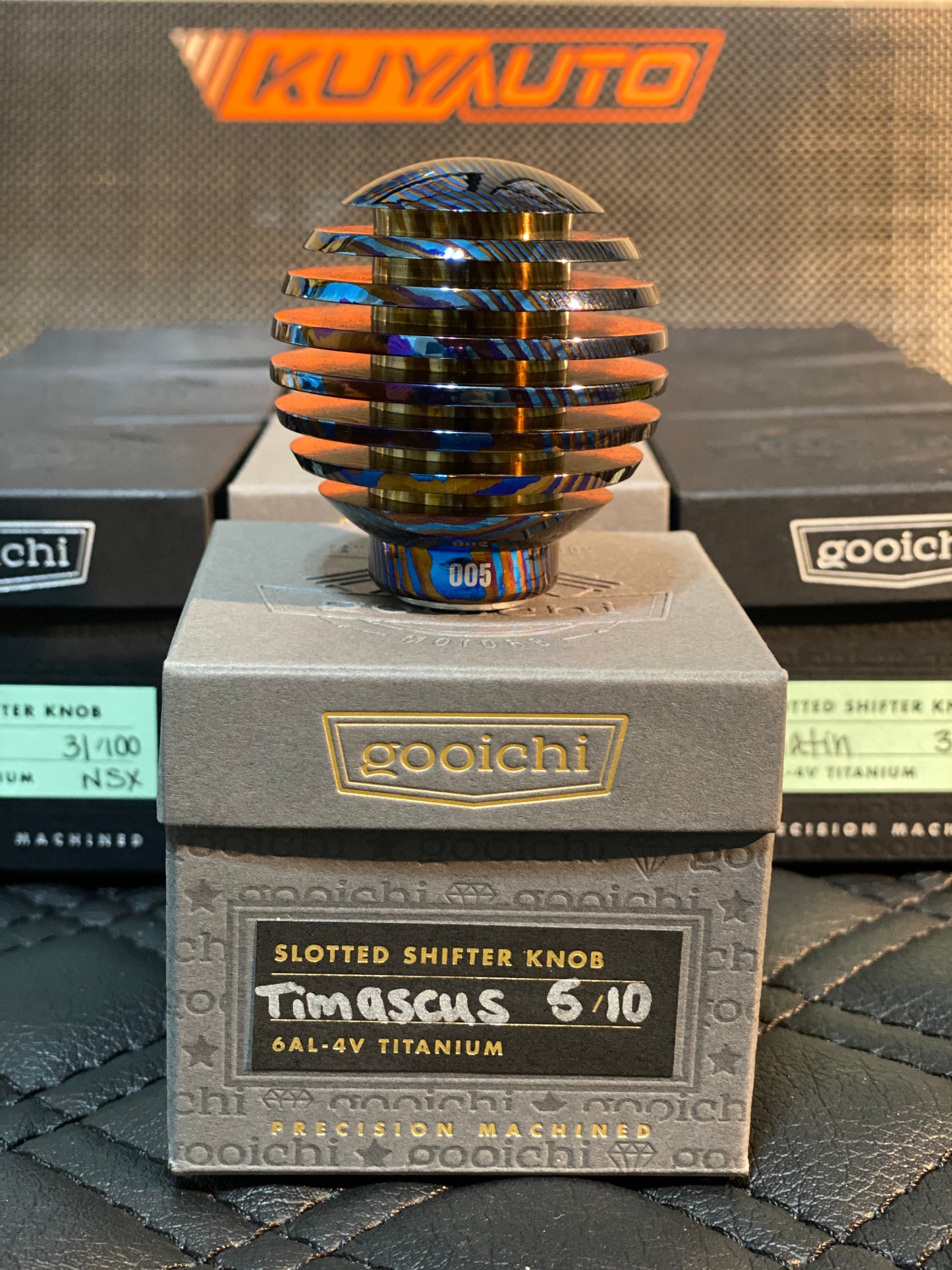 Shift Knob - Titanium - Slotted - NSX 30th Anniversary Logo