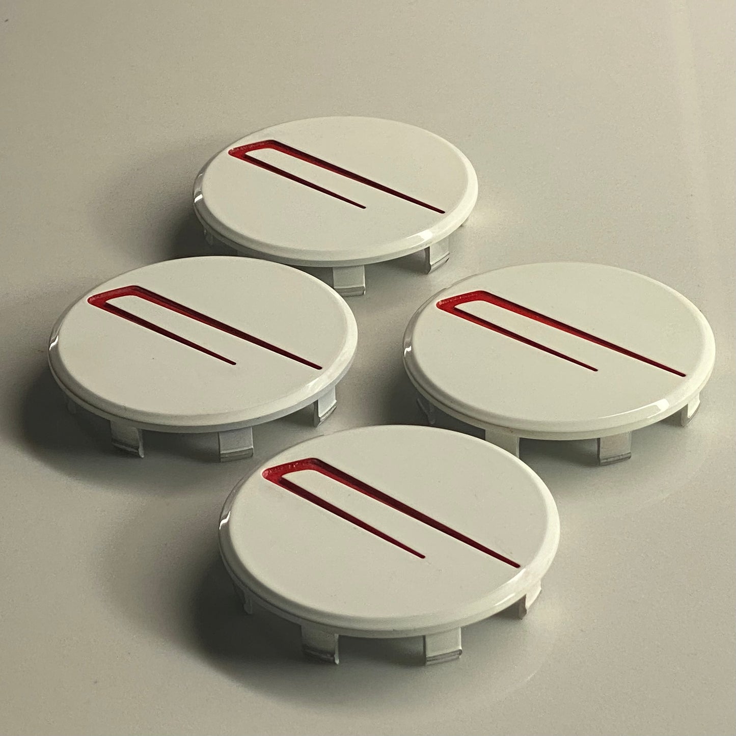 Wheel Center Caps - MITA - WHITE