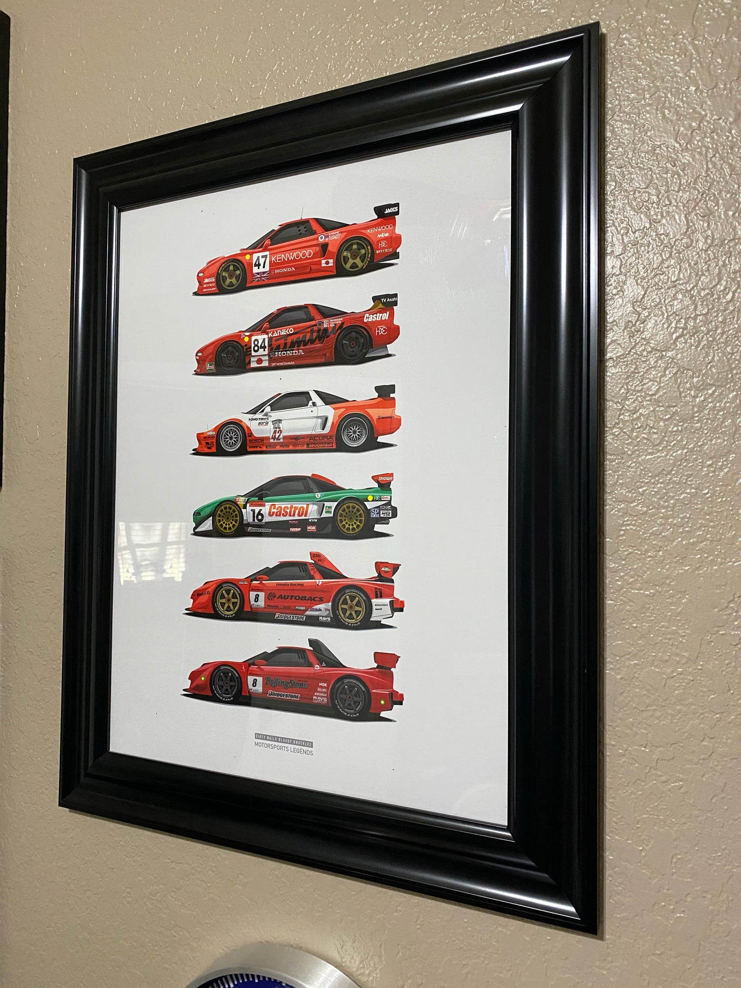 Poster - Dirty Nails Bloody Knuckles - NSX Motorsports Legends