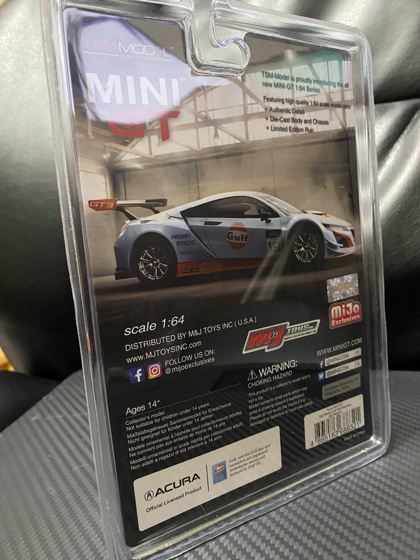 Scale Model - 1:64 - NSX GT3 Gulf Racing