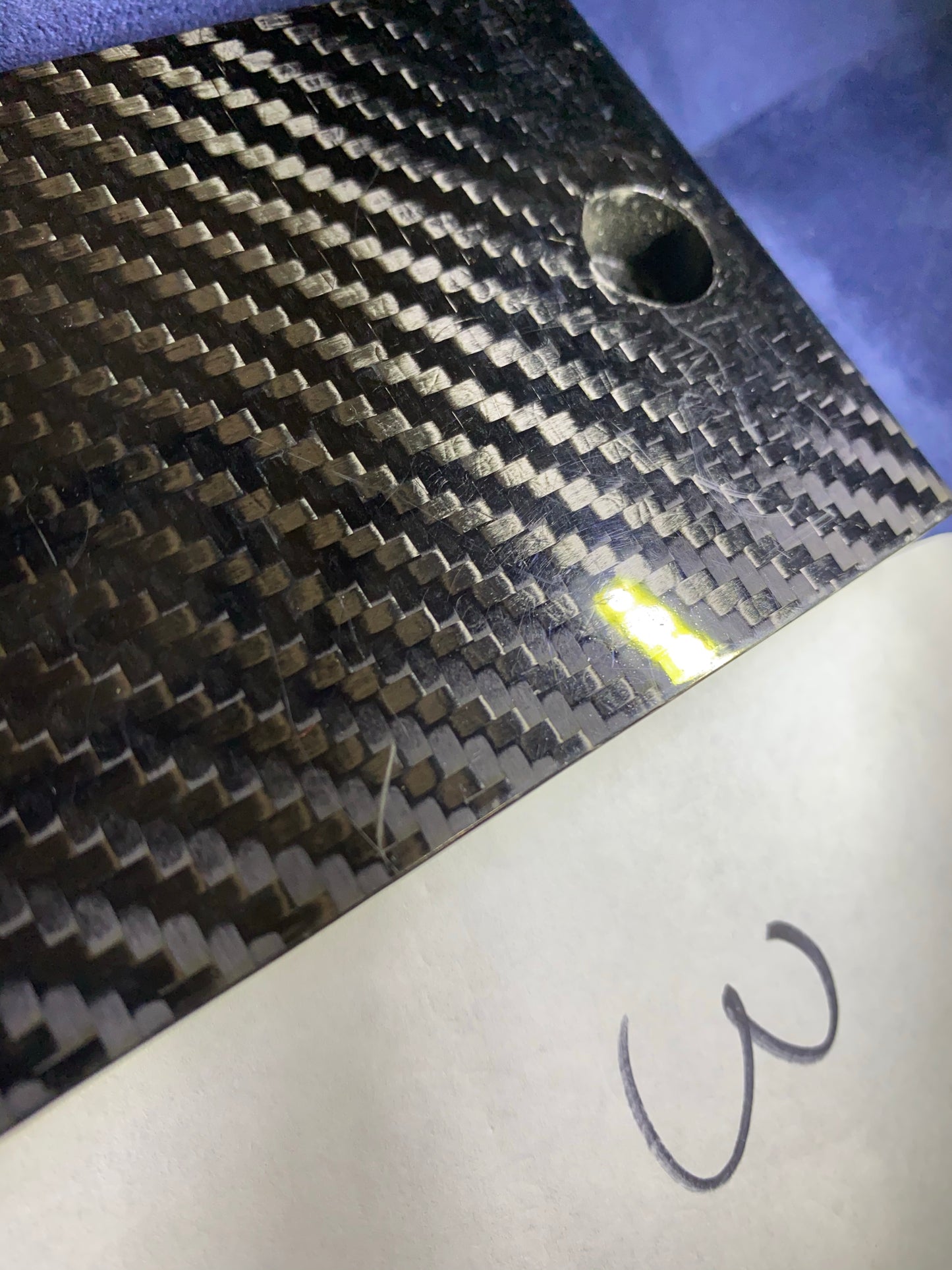 Intake Manifold Plate - NSX (91-05) - Carbon - Damaged