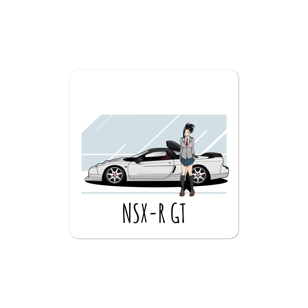 NSXR GT Side with Anime Girl - Bubble-free stickers