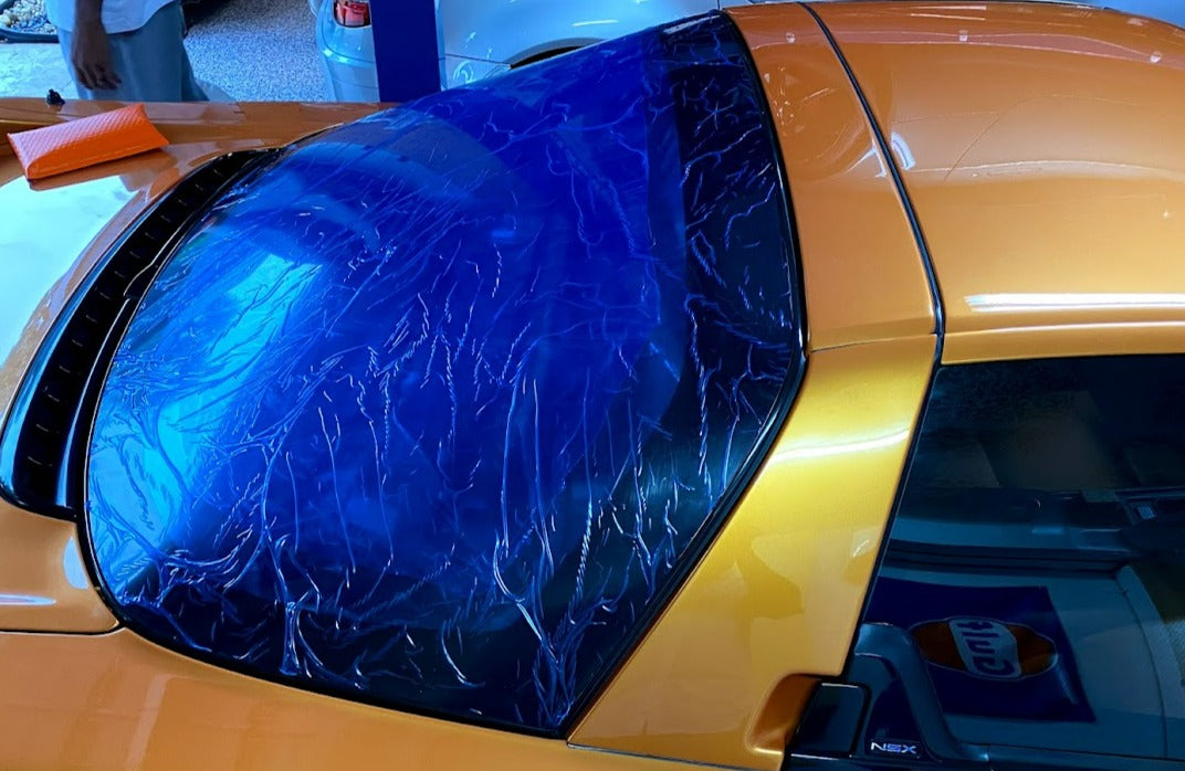 Window Rear Hatch + Frame - NSX (91-05) - Lexan 3mm/4mm/Carbon + Carbon Frame Installed