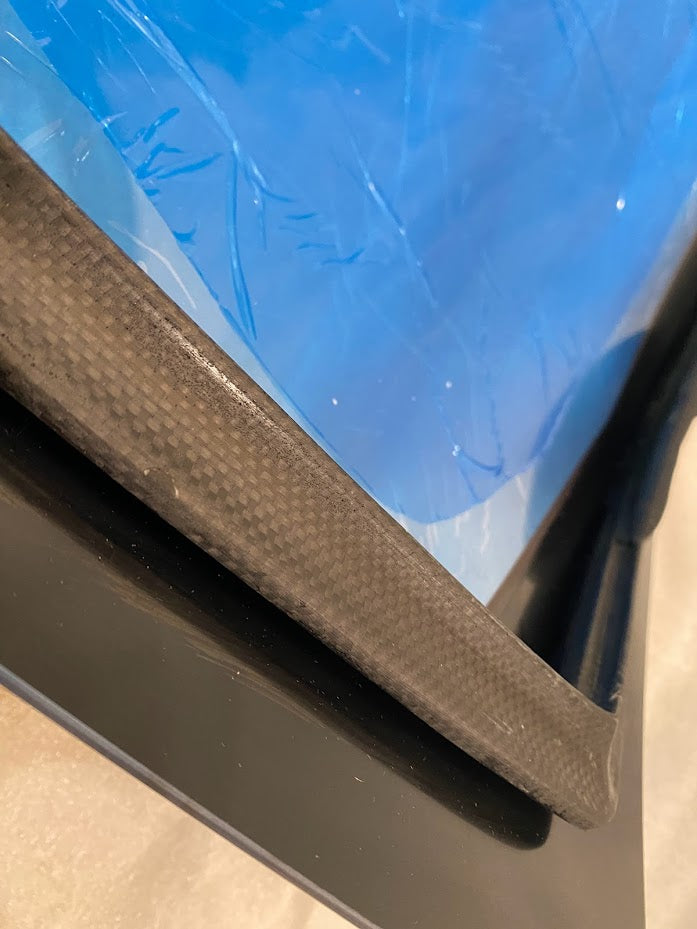 Window Rear Hatch + Frame - NSX (91-05) - Lexan 3mm/4mm/Carbon + Carbon Frame Installed