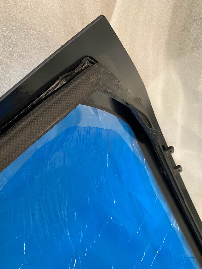 Window Rear Hatch + Frame - NSX (91-05) - Lexan 3mm/4mm/Carbon + Carbon Frame Installed