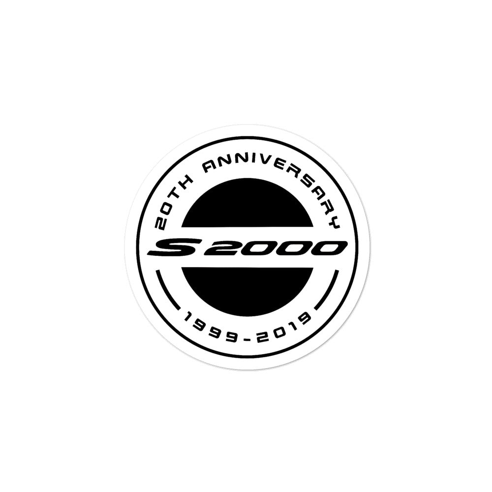 Sticker - S2000 20th Anniversary - White