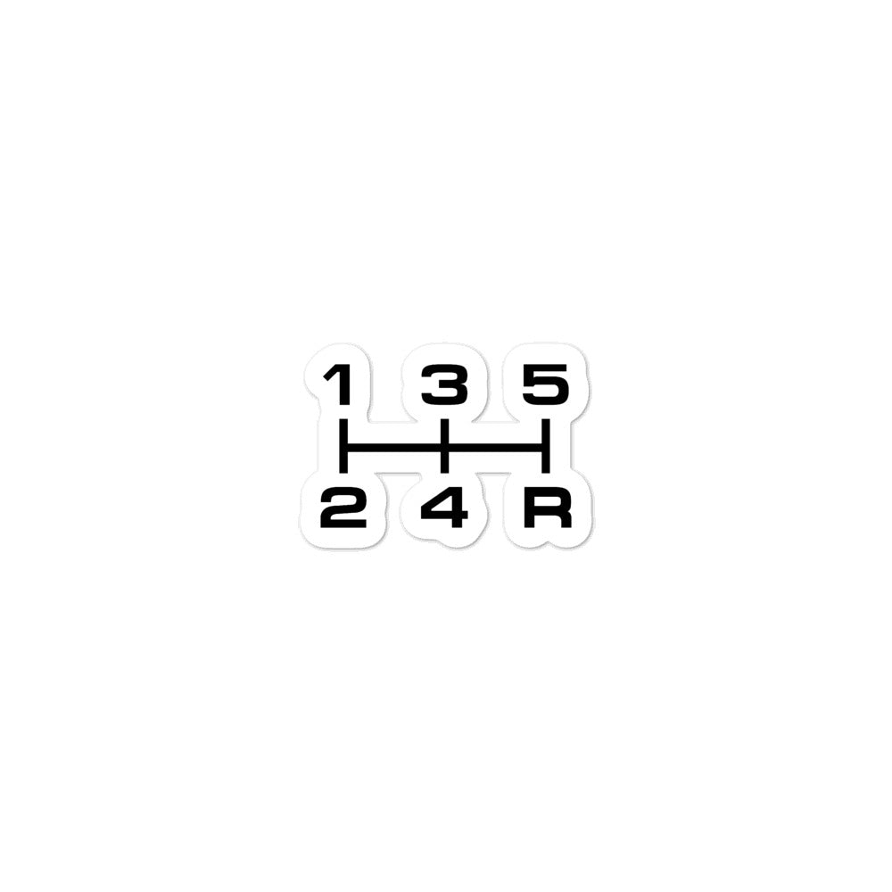 NSX 5 Speed Shift Pattern - Bubble-free stickers