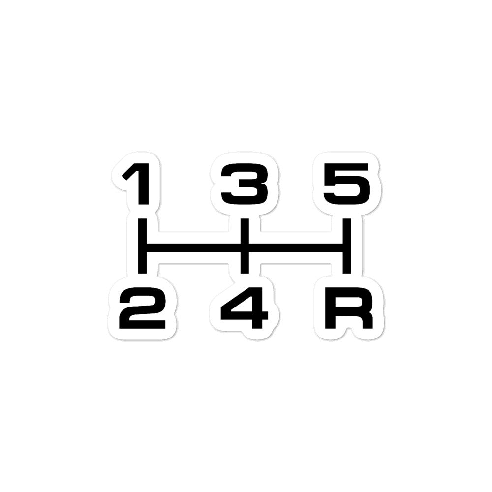 Sticker - Shift Pattern - 5 Speed