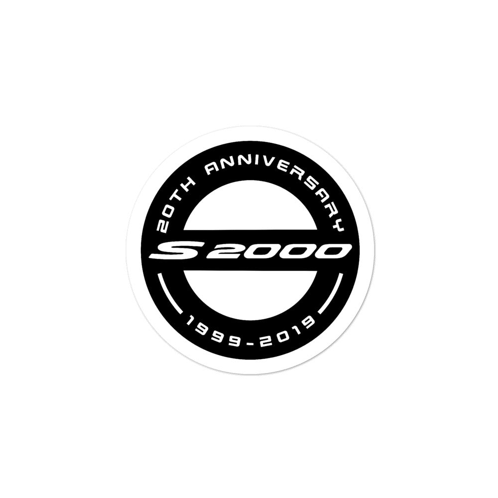 Sticker - S2000 20th Anniversary - Black