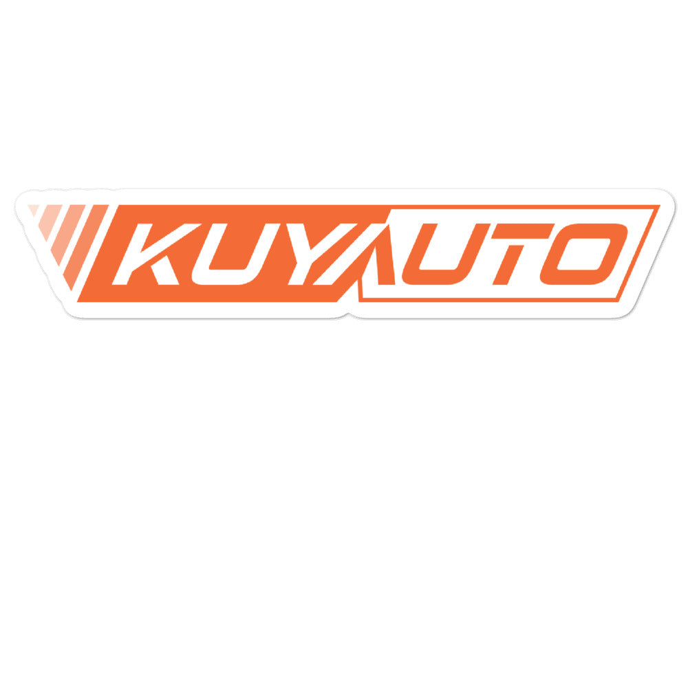 Kuya Auto Logo v2 - Orange - Bubble-free stickers
