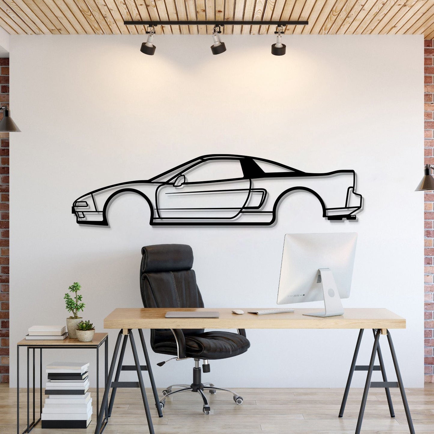 Wall Art - Car - NSX (91-01) - Metal - Side View