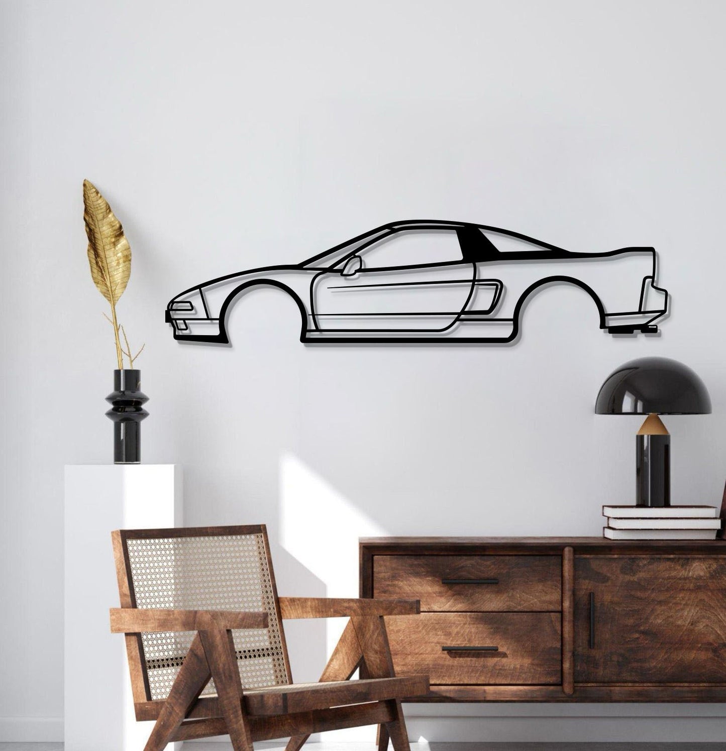Wall Art - Car - NSX (91-01) - Metal - Side View