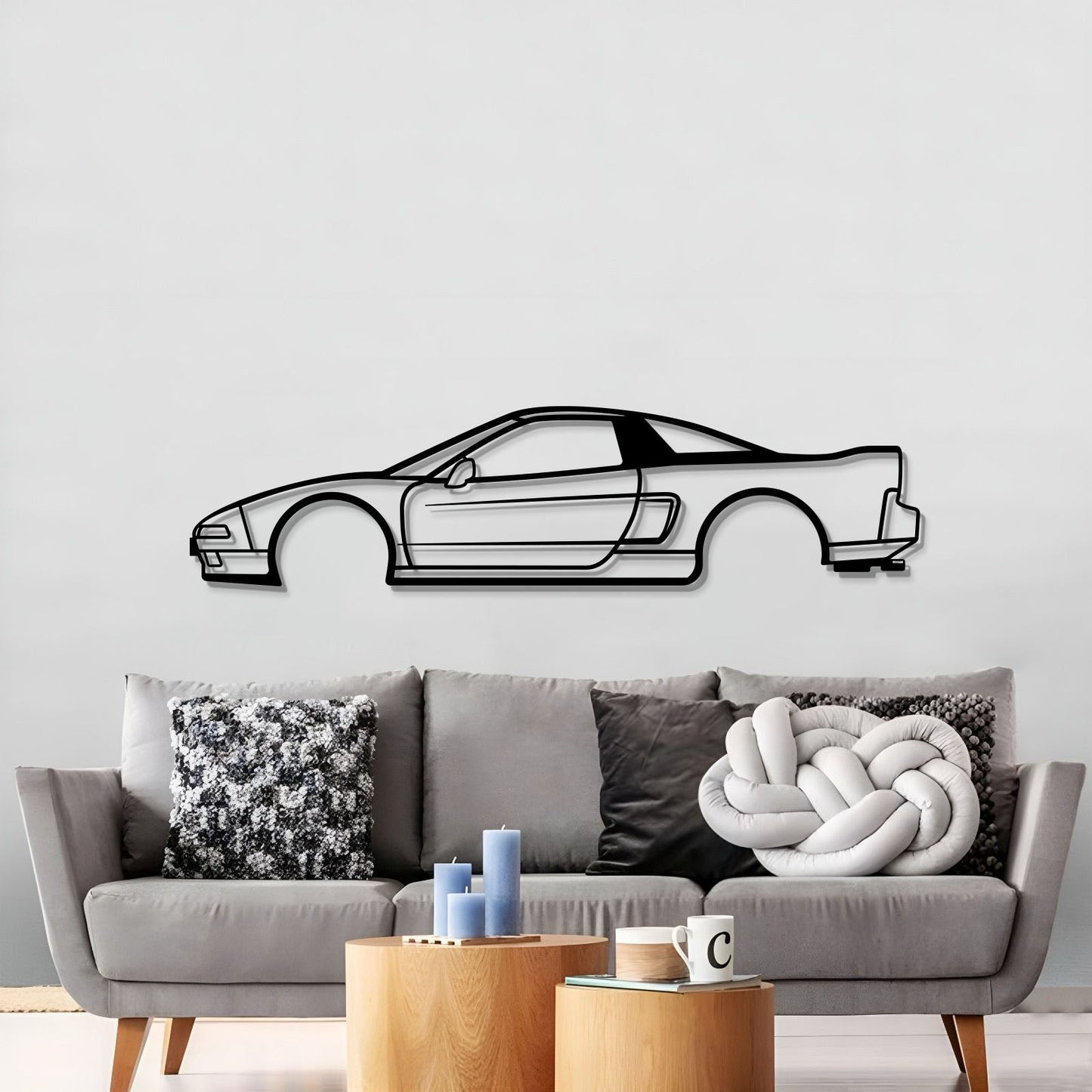 Wall Art - Car - NSX (91-01) - Metal - Side View