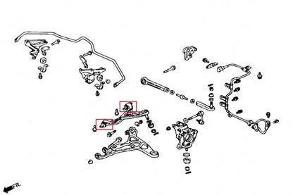 PRIDE NSX 91-05 Rear Control Upper Arm Bushings