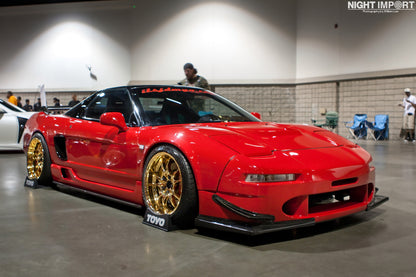 Bumper Front Canards- NSX (91-01) - Carbon - For Spec-TC Style Bumper