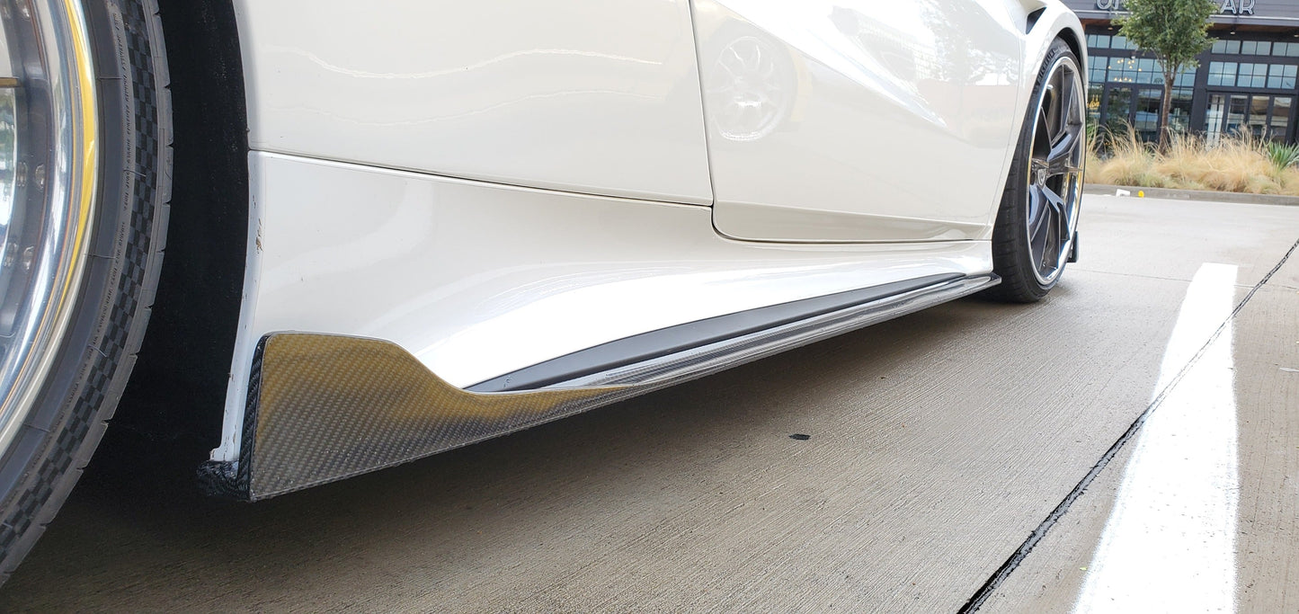 PRIDE NSX 2017-2022 Carbon Side Skirt Extensions