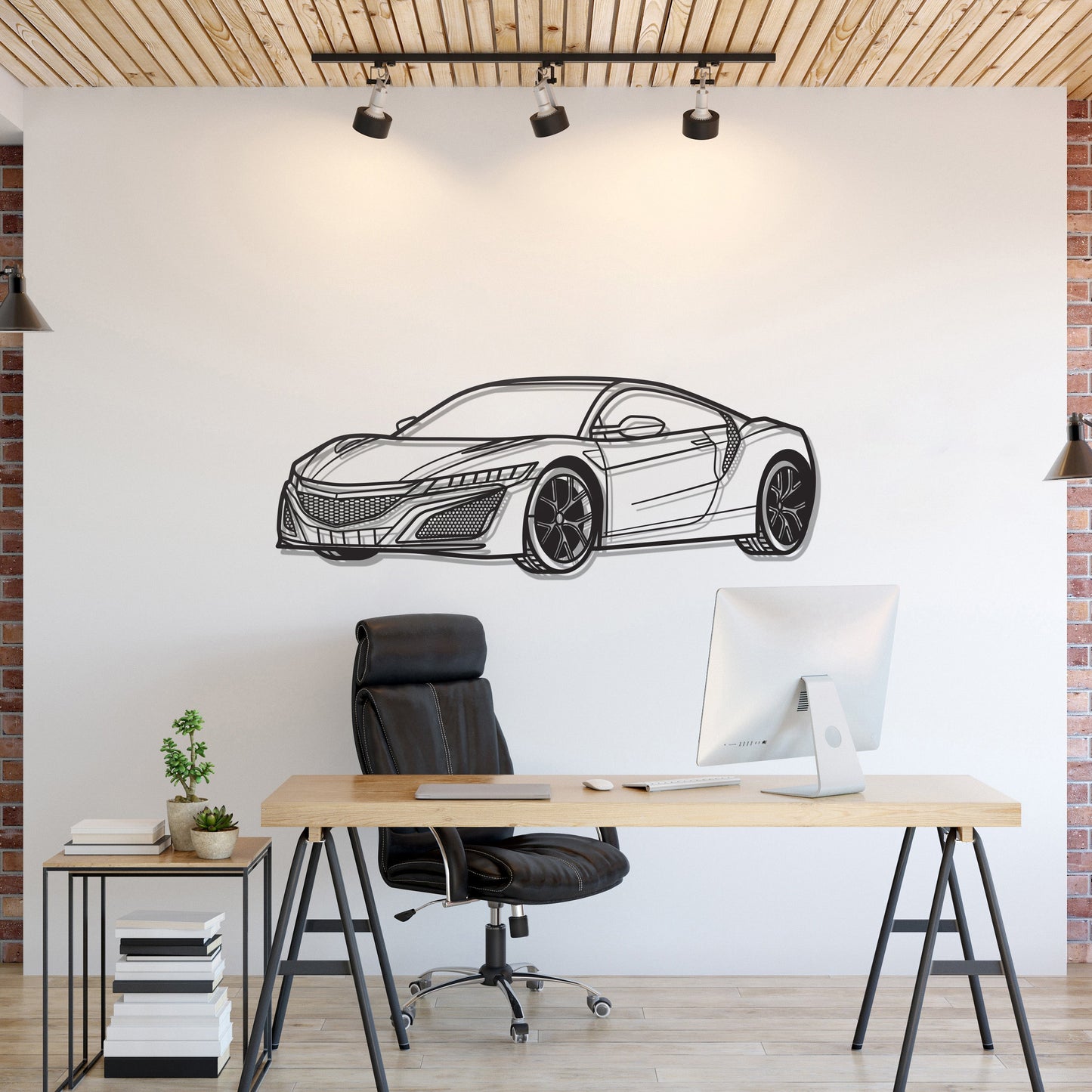 Wall Art - Car - NSX (17-22) - Metal - Front View