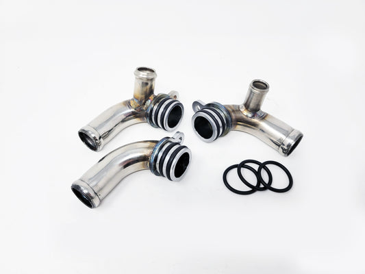 PRIDE Porsche 911 997/GT2/RS Turbo Coolant Elbow Pipes for Oil Exchanger