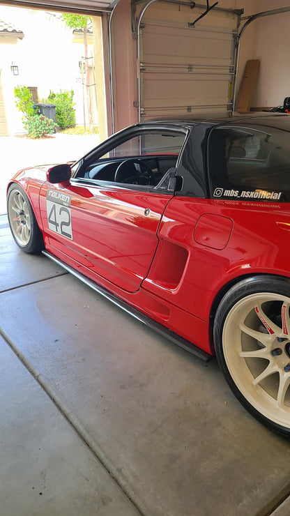 Side Skirt Splitters - NSX (91-05) - Carbon - for OEM/Stacy Side Skirts