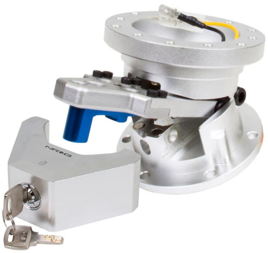 Steering Wheel Quick Tilt System w/Lock - Silver