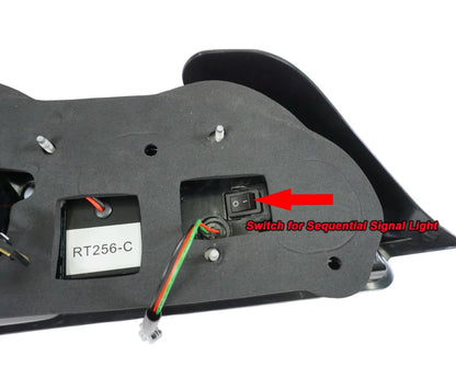 Tail Lights - S2000 (00-09) - LED Sequential (Black Chrome Housing)