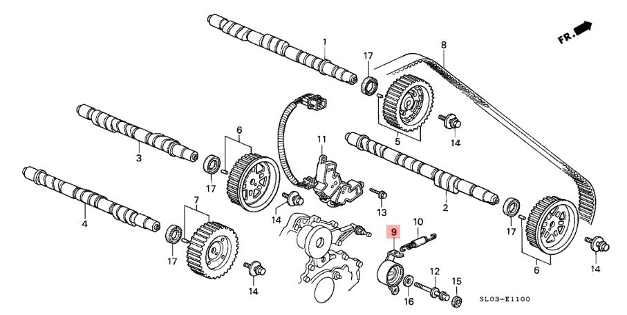 Timing Belt Tensioner - NSX (91-05) - OEM