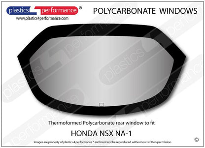 Window Rear Hatch - NSX (91-05) - Lexan 5mm Thick