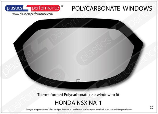 Window Rear Hatch - NSX (91-05) - Lexan 5mm Thick