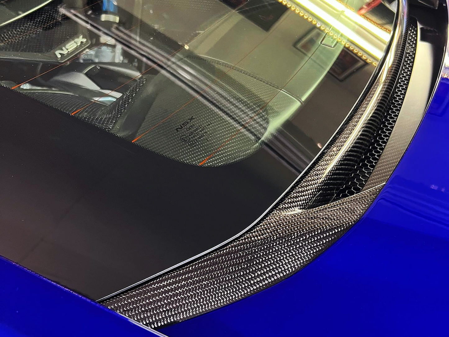 PRIDE NSX 17-22 Carbon Rear Window Garnish