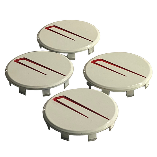 Wheel Center Caps - MITA - WHITE