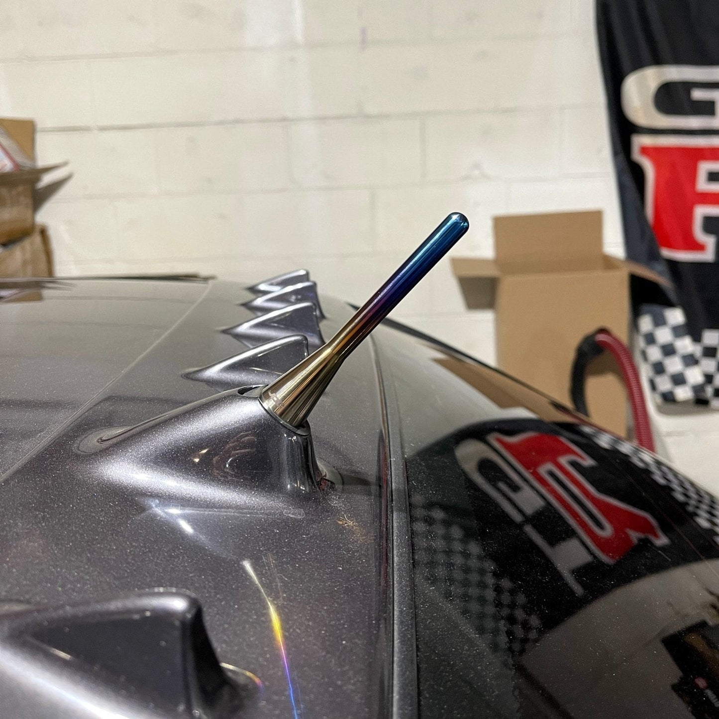 Shorty Antenna - Multiple Fitments - Titanium - JDC