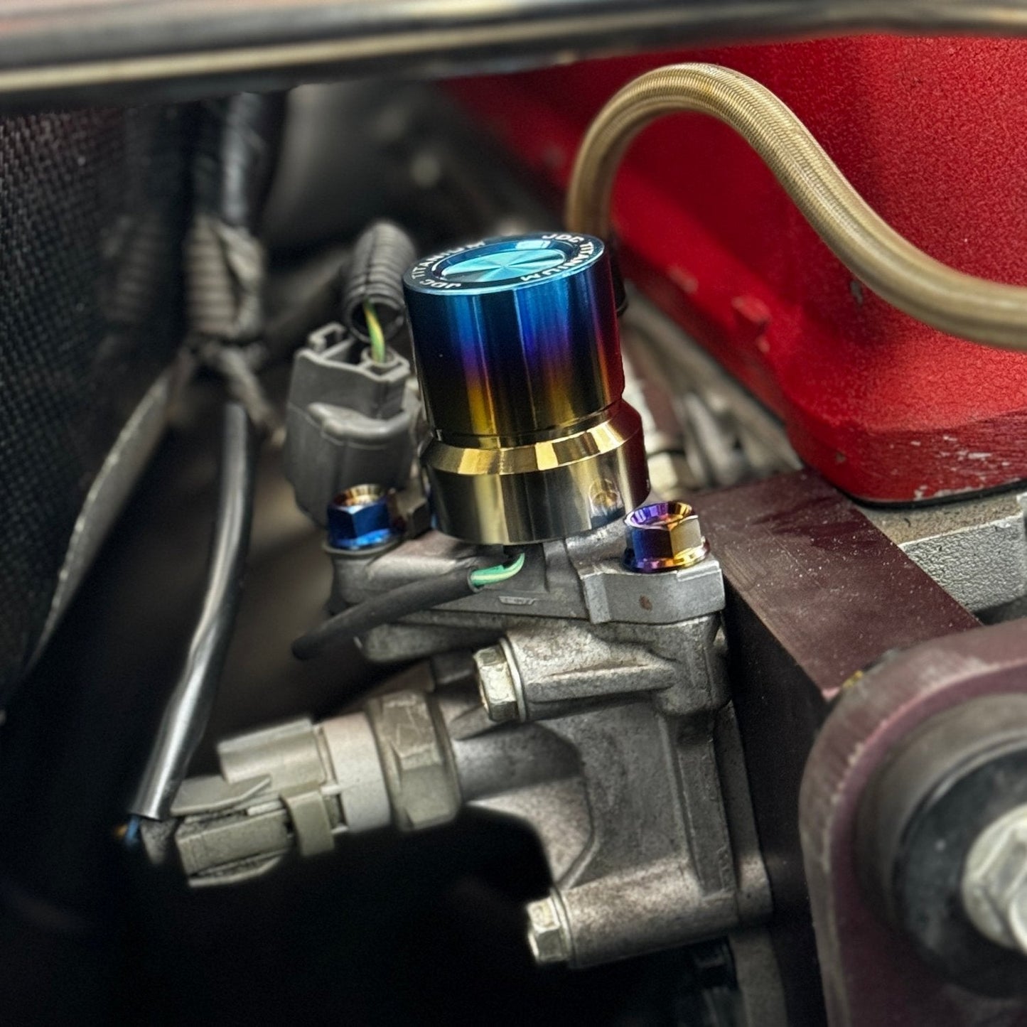 V-TEC Solenoid Cover -  Titanium